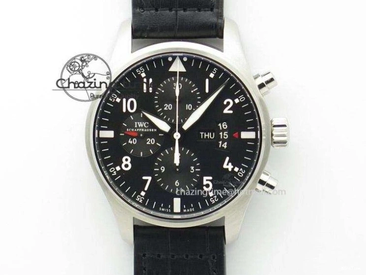 MIROTIME 1230 BestValue Mark XVIII IW328101 Black Ceramic M+F 1:1 Best Edition Blue Dial on Blue Nylon Strap A 7058